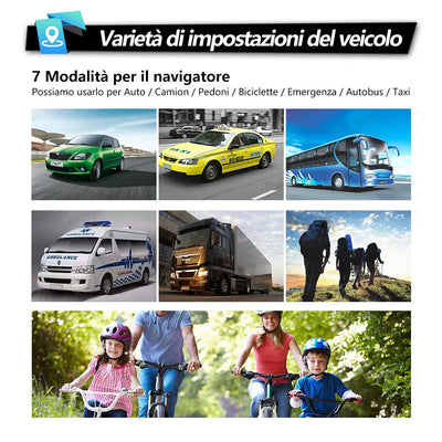 AWESAFE Navigatore7 Pollici Navigatore AutoPossiamo usarlo per Auto /Camion / Pedoni/ Biciclette /Emergenza / Autobus / Taxi AWESAFE