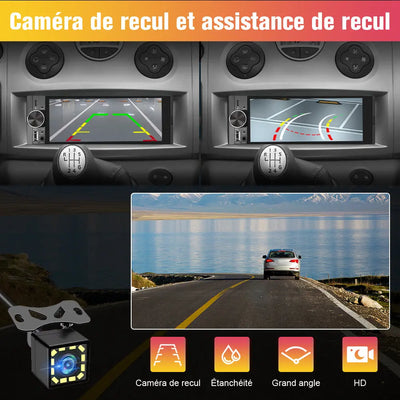 Wireless Smart Touchscreen Display 6.36'' | Bluetooth | Voice Control | HD Multimedia Screen AWESAFE