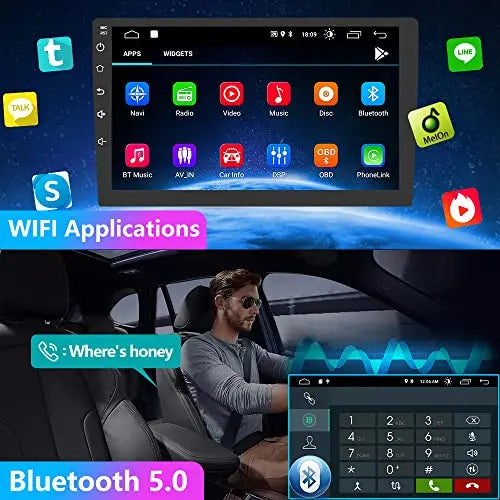 AWESAFE Android 10 Car Stereo Radio for Ford Focus 2012-2017 with Built-in Wireless Apple CarPlay & Android Auto AWESAFE