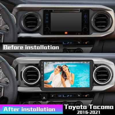 AWESAFE Android 10 CarPlay Radio Stereo for Toyota Tacoma 2016-2021 with Built-in Wireless Apple CarPlay & Android Auto AWESAFE