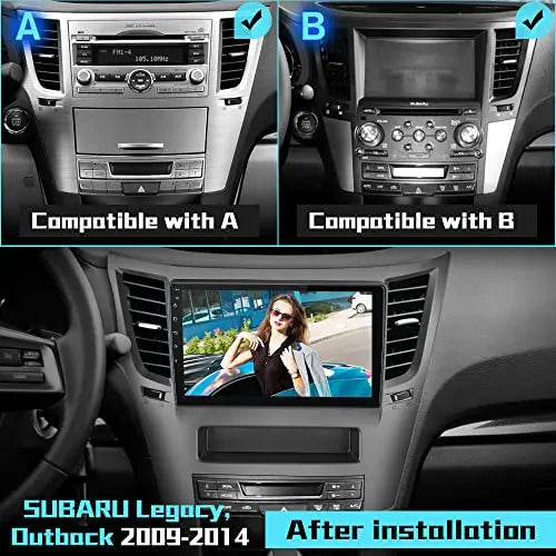 AWESAFE Android 11 Car Stereo Radio for Subaru Outback Legacy 2009-2014, 10" Touchscreen Wireless Carplay Android Auto Media Radio WiFi Bluetooth GPS Navigation FM/RDS, 2G +32G Visit the AWESAFE Store