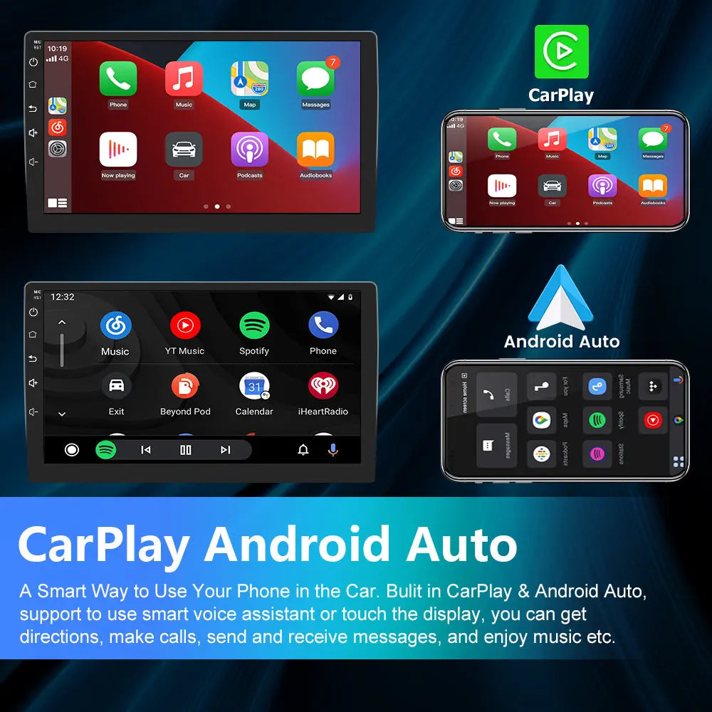 AWESAFE Android 12 Car Radio Stereo for Toyota Corolla 2006-2012 with Built-in Wireless Apple CarPlay & Android Auto AWESAFE