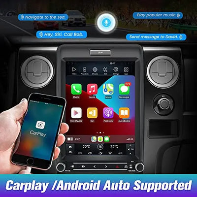 AWESAFE Android 12.1 Inch Car Stereo Radio for Ford F150 2013 2014 with Built-in Wireless Apple CarPlay & Android Auto AWESAFE