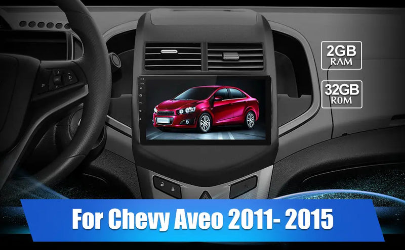 AWESAFE Car Radio For Chevrolet Aveo Sonic 2011-2015 with Built-in Wireless Apple CarPlay & Android Auto AWESAFE