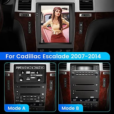 AWESAFE Car Radio Replacement for GEN IV Cadillac Escalade 2007-2014 9.7 Inch T-Style with CarPlay Andriod Auto GPS Navigation AWESAFE