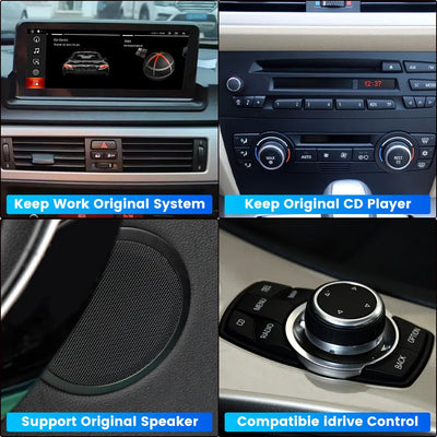 AWESAFE Car Radio Stereo Android 11 for BMW 3 Series E90-E93 320i 325i 318i 335i 330i 328i 2006-2045 NBT System with Carplay Andriod Auto AWESAFE