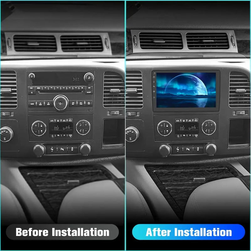 AWESAFE Car Radio Stereo for Chevy Chevrolet Silverado GMC Sierra with Built-in Wireless Apple CarPlay & Android Auto AWESAFE