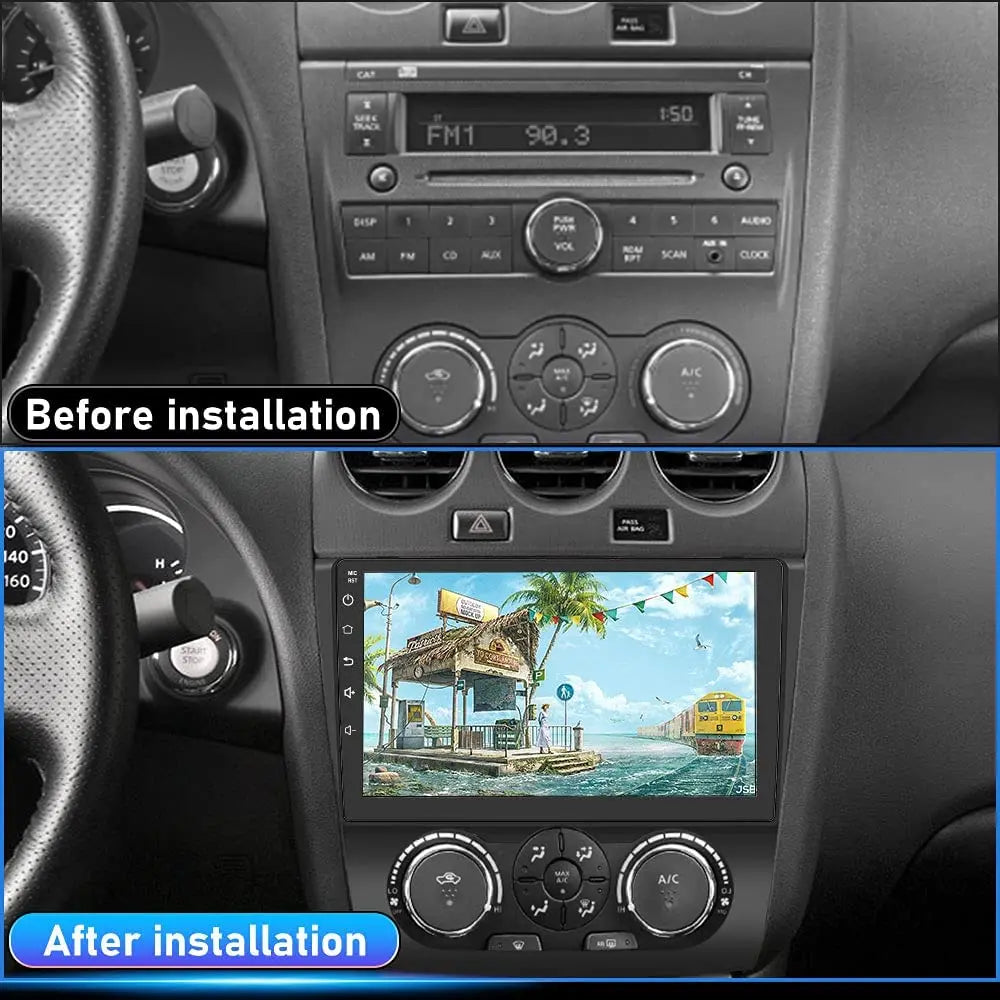 AWESAFE Car Radio Stereo for Nissan Teana Altima 2008-2012 with Built-in Wireless Apple CarPlay & Android Auto AWESAFE