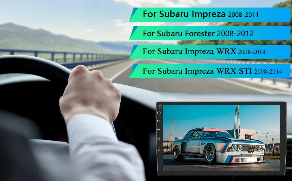AWESAFE Car Radio Stereo for Subaru Forester 2008-2012/ Subaru Impreza 2008-2011/ Subaru Impreza WRX 2008-2014/ Subaru Impreza WRX STI 2008-2014 Support Carplay Android Auto Bluetooth Navigation AWESAFE