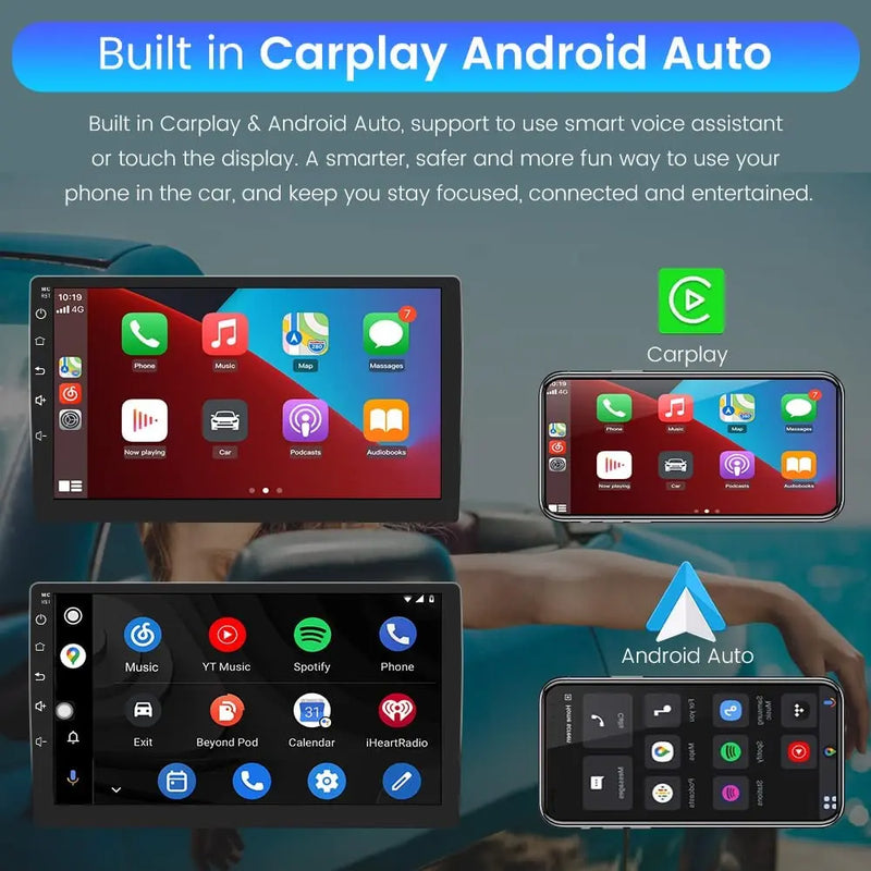 AWESAFE Car Radio for Toyota Camry 2012-2014 with Built-in Wireless Apple CarPlay & Android Auto AWESAFE