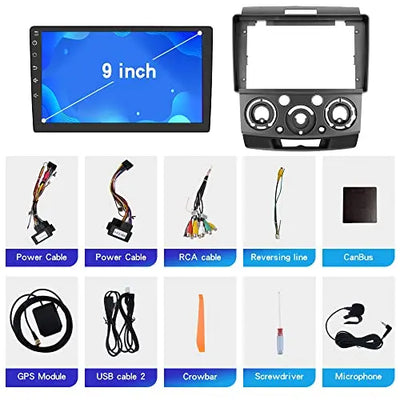 Android 10.0 [2GB+32GB] Car Radio Compatible for Ford Ranger 2006-2011, 9 Inch Touch Screen with GPS/FM/WiFi/USB, Support SWC, Wireless Carplay/Wired Android Auto Brand: litillbuly
