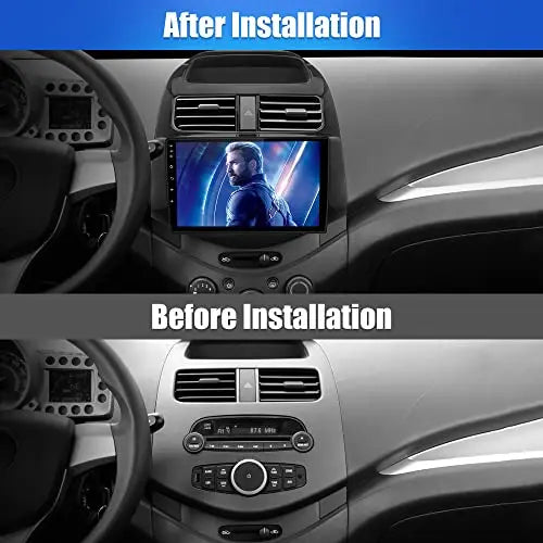 Car Radio Stereo for Chevy Spark 2013 2014 2015 with Wireless Android Auto Apple Carplay 2G+32G 9 inch Android 11 Touch Screen with SWC WiFi GPS Navigation DSP Bluetooth Visit the j Junsun Store